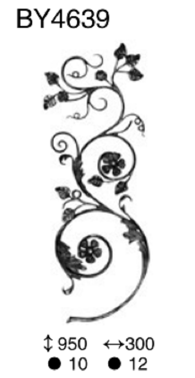 China PriceList for Forged Iron Stair Railing - Wrought Iron Flower ...